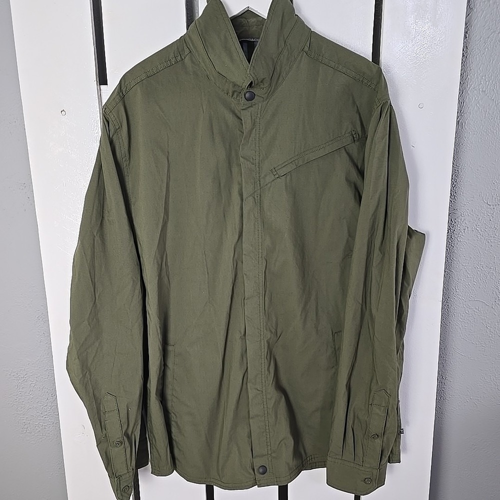 Toad and Co Men's Transverse Shirt Jacket‎ XL Green Outdoor Camping Gorpcore